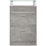 Ormarić za cipele boja betona 63x24x104 cm konstruirano drvo | shoptok.hr