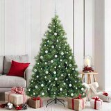 vidaXL Umjetno božićno drvce s stalakom Zelena 180 cm PE i PVC | shoptok.hr