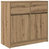  Komoda s ladicama artisan hrast 80x34x76 cm konstruirano drvo | shoptok.hr