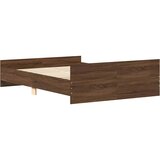  Okvir kreveta s uzglavljem i podnožjem boja hrasta 120x200 cm | shoptok.hr