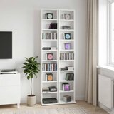 Cd ormar 2 kom. Bijela 33 x 23,5 x 175 cm Konstruirano drvo Cijene