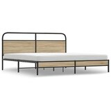  Metalni okvir kreveta bez madraca boja hrasta 200x200 cm | shoptok.hr