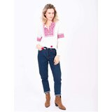 Brakeburn Pink and White Women's Loose Blouse - Women Cene