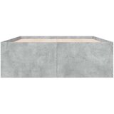  Okvir kreveta boja betona 120x190 cm od konstruiranog drva | shoptok.hr