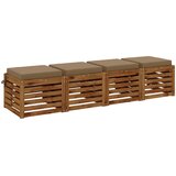  Jastučići za sjedenje SOEST 4 kom. 100% poliester Sivosmeđa | Shoptok.si