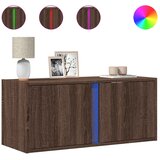  Zidni TV ormarić LED smeđa boja hrasta 80x31x35 cm | Eponuda.ba