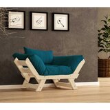 Hanah home Vrtna sofa sa jednim sedištem i jastukom, Natur-petrol-plava Cijene