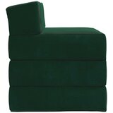 SOFA na razvlačenje Tamnozelena 200 x 70 x 15 cm Baršun | shoptok.hr