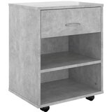 Furnova Omarica na kolesih betonsko siva 46x36x59 cm iverna plošča, (21954122) | Shoptok.si