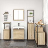  Set namještaja za kupaonicu Zidne 5 pcs Bež Konstruirano drvo | shoptok.hr