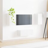  Set TV komoda Zidne 2 pcs Visoki sjaj bijela Konstruirano drvo | shoptok.hr