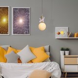  Dečiji luster na sajli ASTRONAUT 1xE27/60W/230V, prečnik 15 cm, zlatna/bež | Eponuda.com