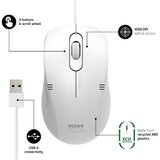 Port Žična miška Pro Lite bela (900400PR) | Shoptok.si