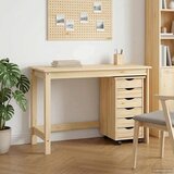  Set stola i pokretnog ormara MOSS 2 pcs Smeđa | shoptok.hr