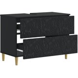  Kupaonski ormarić za sudoper DELFT Crna 82 x 41 x 59 cm | shoptok.hr