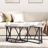  Kava Stol Siva Sonoma 80 x 80 x 42 cm Inženjerska drva i čelik | Eponuda.com