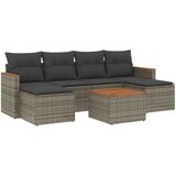  7-dijelni set vrtnih sofa sivi od poliratana | shoptok.hr