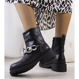 Gemre Black ankle boots on a high sole Alide | ePonuda.com