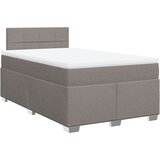  Krevet s oprugama i madracem smeđesivi 120 x 190 cm od tkanine | shoptok.hr