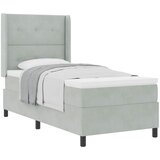  s opruga kutije Svijetlo siva 90 x 190 cm Baršun | shoptok.hr