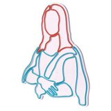 WALLXPERT dekorativna plastična led rasveta mona lisa pink Cene