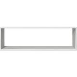  Kockaste zidne police 4 kom bijele 100 x 15 x 30 cm drvene | shoptok.hr
