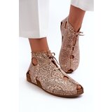 Maciejka Patterned Leather Boots Cene