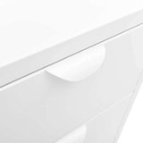 vidaXL Komoda bela 75x35x70 cm jeklo in kaljeno steklo | Shoptok.si