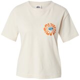 Quiksilver Majica bež / smaragd / oranžna | Shoptok.si