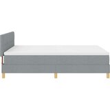Box Spring Krevet s Madracem Svetlosiva 160x200 cm Tkanina | shoptok.hr