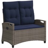  Vrtna klupa s jastukom 105 x 60 x 112 cm čelik | Eponuda.com