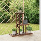  Stalak za cvijeće 81 x 25 x 75,5 cm od masivne jelovine | shoptok.hr