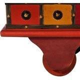  Kutija za pohranu crvena 110x40x40 cm masivno bagremovo drvo | Eponuda.com