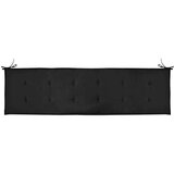  Jastuk za vrtnu klupu crni 180 x 50 x 3 cm od tkanine Oxford | shoptok.hr