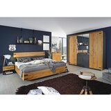 Rauch Möbel postelja 180 cm x 200 cm , umetna masa, leseni material temno siva, hrast artisan | Shoptok.si