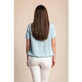 Fenzy Plus Size Majica Iz Viskoze, Svetlo Modra | Shoptok.si