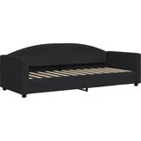  Dnevni krevet na razvlačenje crni 80 x 200 cm od tkanine | shoptok.hr