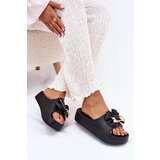 Boto Women's Foam Platform Sandals With Bow And Brooch Black Marlize | shoptok.hr