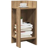 vidaXL Stranske mize s polico 2 kosa artisan hrast 25,5x27x60 cm | Shoptok.si