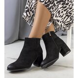 Gemre Black block-heeled ankle boots Silas Cene