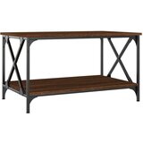  Stolić za kavu smeđi 80x50x45 cm konstruirano drvo i željezo | shoptok.hr