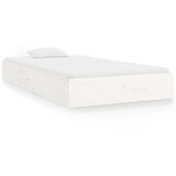 The Living Store Posteljni okvir bel trden les 100x200 cm - Posteljni Okvir, (21526044) | Shoptok.si