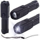  LED svjetiljka s podesivim zumom, 3 načina osvjetljenja, USB punjenje, crna | shoptok.hr