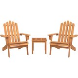  3-dijelna vrtna garnitura Adirondack masivno bagremovo drvo | shoptok.hr
