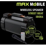 Max Mobile zvučnik bluetooth STREET BEAT iBox 6 BLACK Z.Boys | shoptok.hr