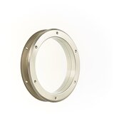 MOTTEZ Brodsko okno za vrata (Metal, Srebrne boje, Ostakljeno: Prozirno, Promjer: 26 cm) Cijene