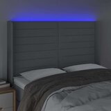  Uzglavlje svjetlosivo 147 x 16 x 118/128 cm od tkanine | shoptok.hr