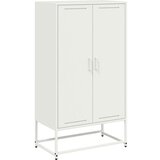 Maison Chic Visoka omara - Komoda - Predalnik bela 68,5x38,5x123,5 cm jeklo, (21716974) Cene