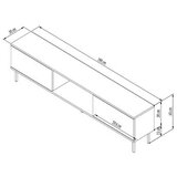 Hanah home tv polica paye walnut | ePonuda.com