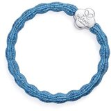 By Eloise London Metallic Silver Quatrefoil Sky Blue elastika za lase | Shoptok.si